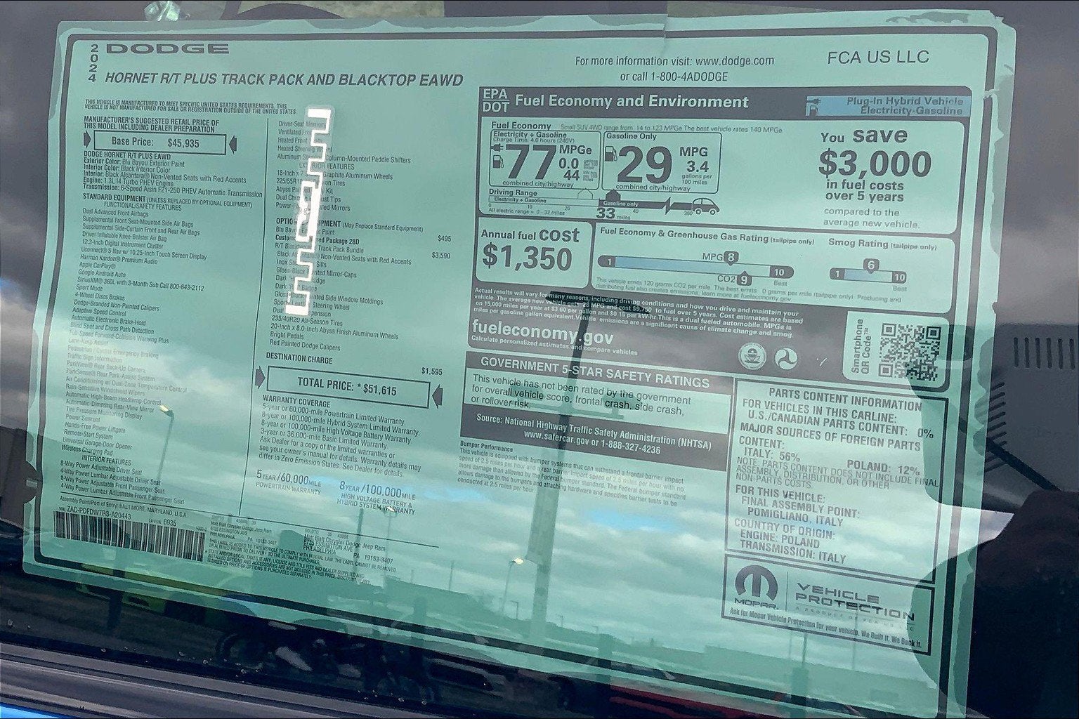 2024 Dodge Hornet DODGE HORNET R/T PLUS EAWD