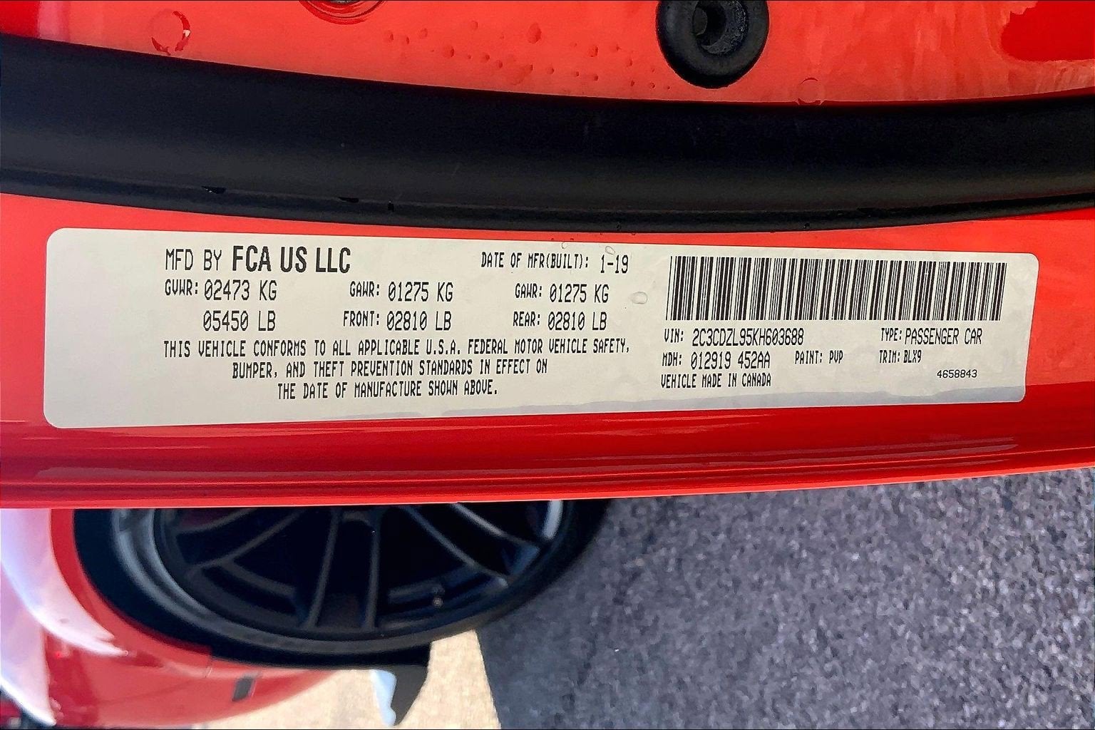 2019 Dodge Challenger SRT Hellcat Redeye