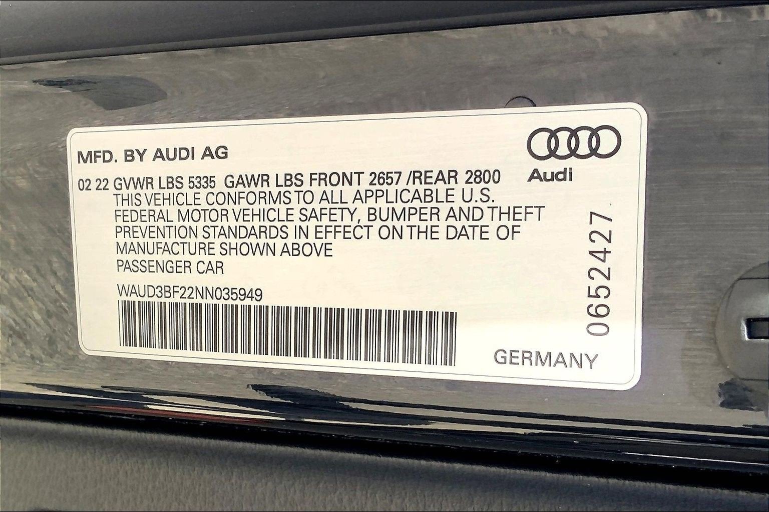 2022 Audi A6 Sedan Premium