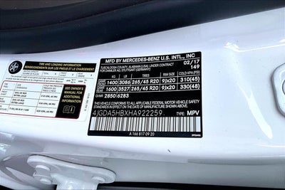 2017 Mercedes-Benz GLE GLE 350