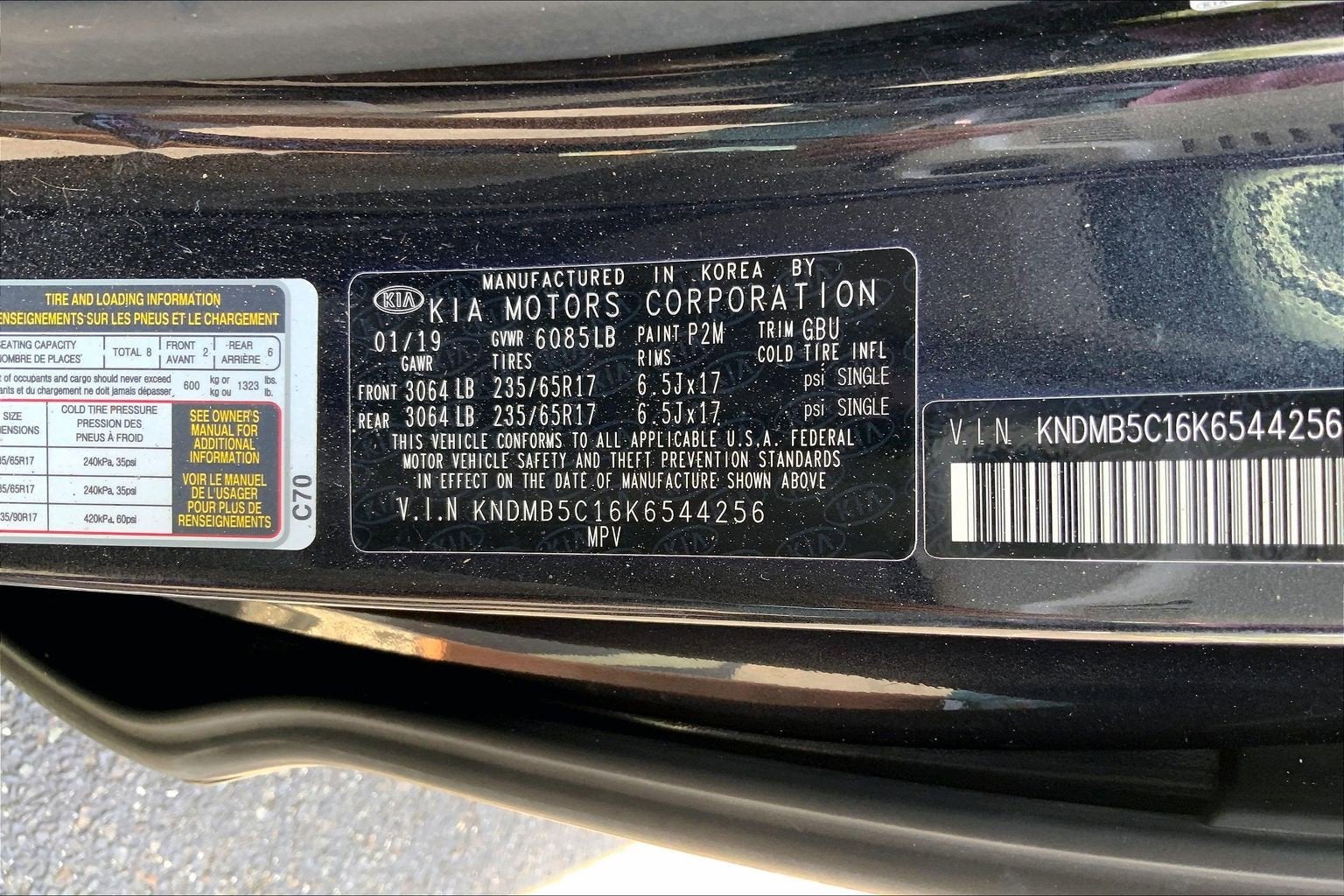 2019 Kia Sedona LX