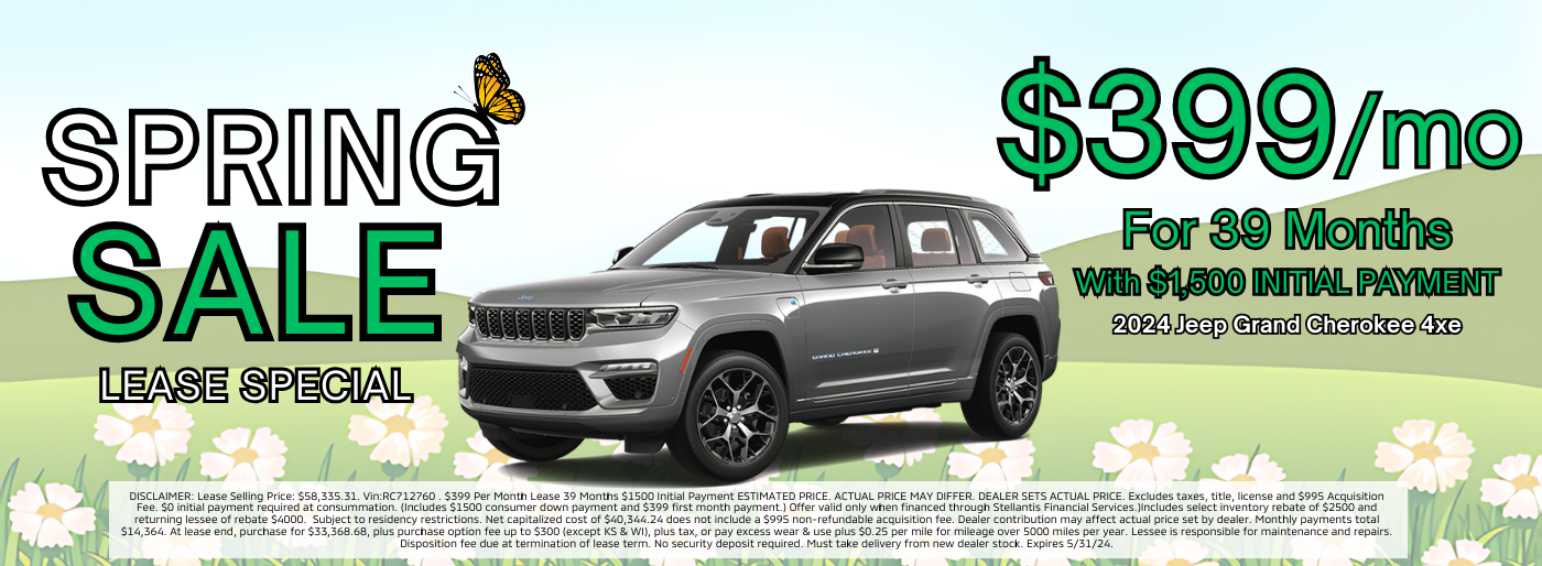 2024 Jeep Grand Cherokee 4xe Lease Special
